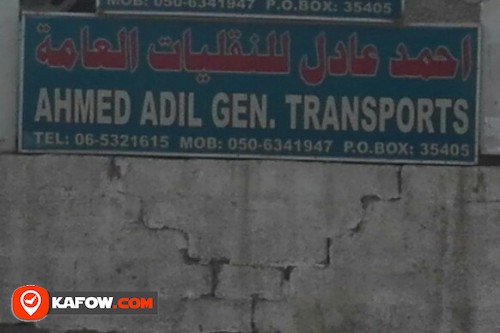 AHMED ADIL GEN TRANSPORTS