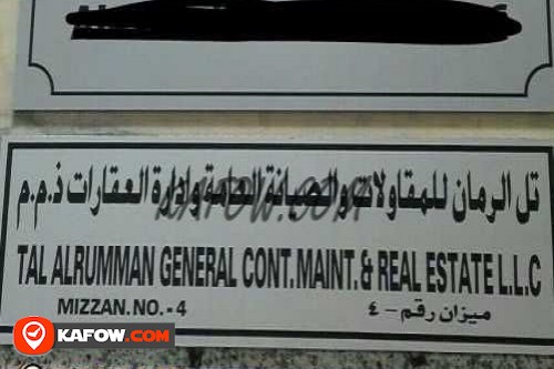 Tal Al Rumman General Cont. Maint. & real Estate LLC