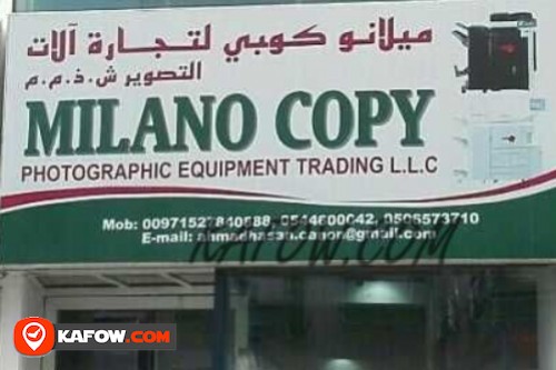 Milano Copy Photographic Equipment Trading LLC