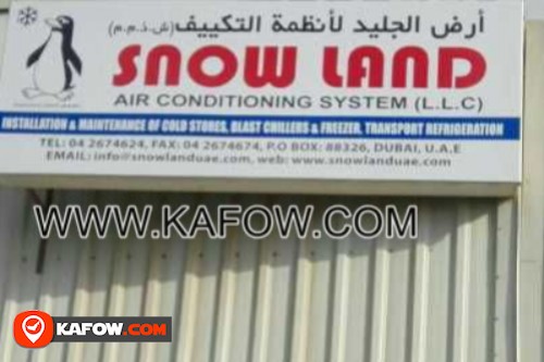 Snow Land Airconditioning & Refrigeration Systems LLC