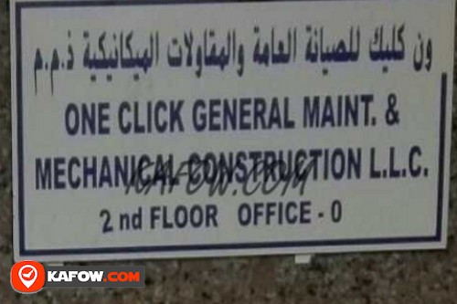 One Click General Maint & Mechanical Construction LLC