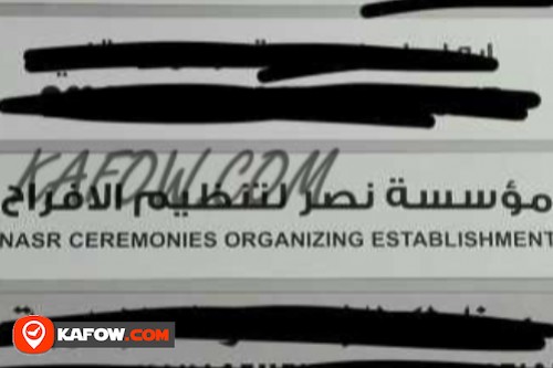 Nasr Ceremonies Organization Establishment