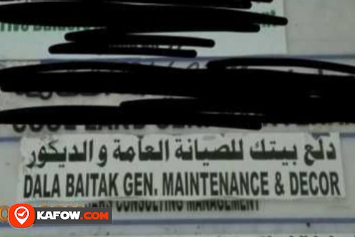 Dala Baitak Gen. Maintenance & Decor