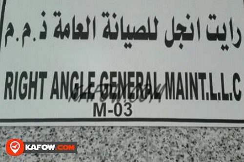 Right Angle General Maint.L.L.C