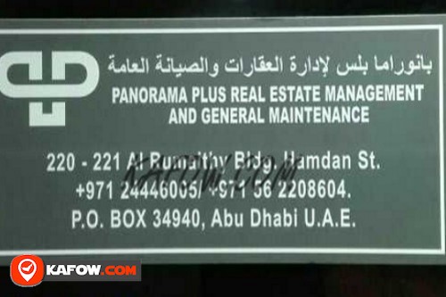 Panorama Pluse Real Estate Management And General Maintenance