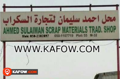 Ahmed Sulaiman Scrap Materials Trad. Shop