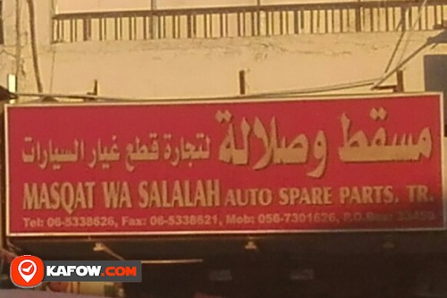 MASQAT WA SALALAH AUTO SPARE PARTS TRADING