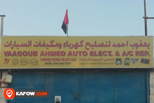 YAAQOUB AHMED AUTO ELECT & A/C REPAIR