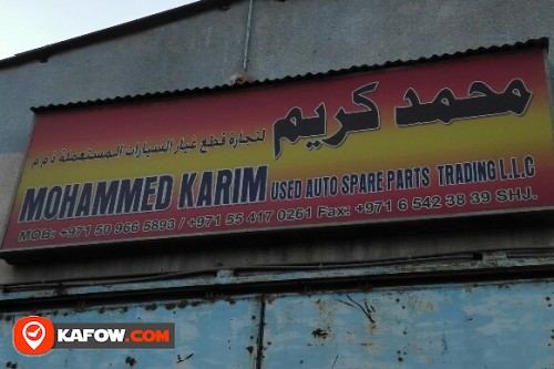 MOHAMMED KARIM USED AUTO SPARE PARTS TRADING LLC