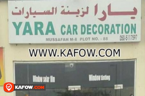 Yara Car Decoration