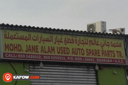 MOHD JANE ALAM USED AUTO SPARE PARTS TRADING