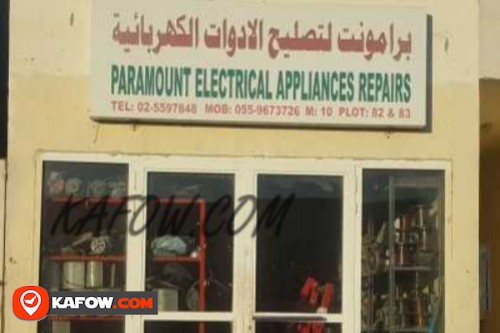 Paramount Electrical Appliances Repairs