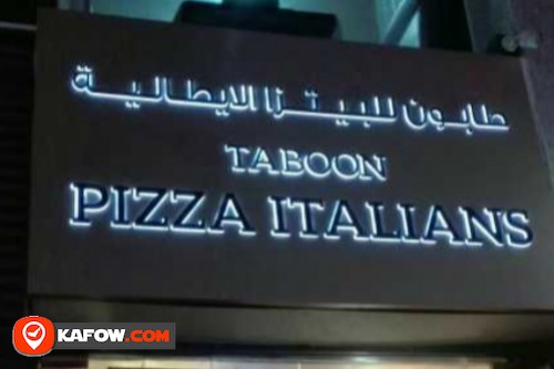 Taboon Pizza Italians