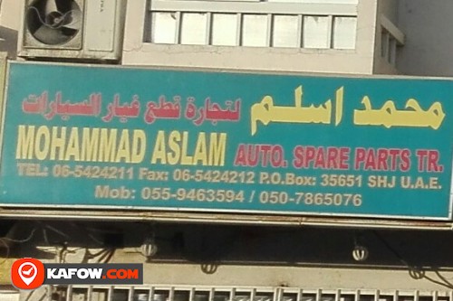 MOHAMMAD ASLAM AUTO SPARE PARTS TRADING