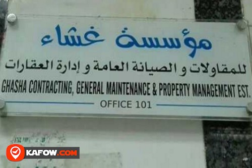 Ghasha General Maint & Contracting Establishment