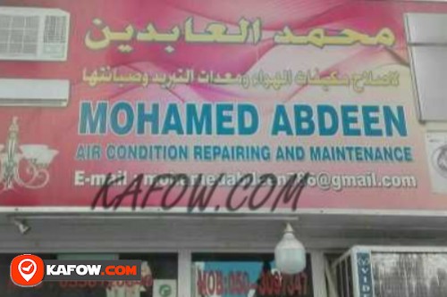 Mohamed Abdeen Air Conditioner Repairing And Maintenance