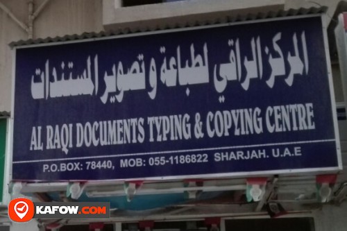 AL RAQI DOCUMENTS TYPING & COPYING CENTRE