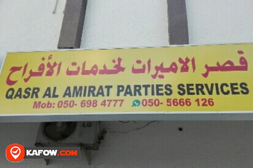 QASR AL AMIRAT PARTIES SERVICES