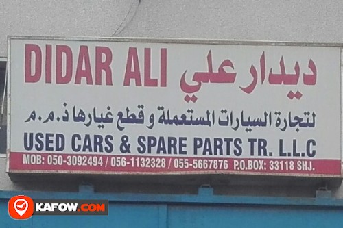 DIDAR ALI USED CAR'S & SPARE PARTS TRADING LLC