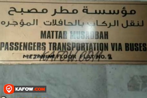 Mattar Musabbeh Passengers Transportation Via Buses