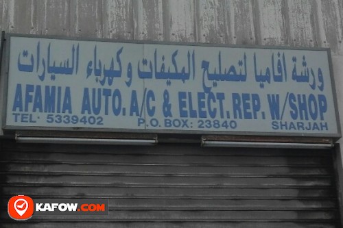 AFAMIA AUTO A/C & ELECT REP WORKSHOP