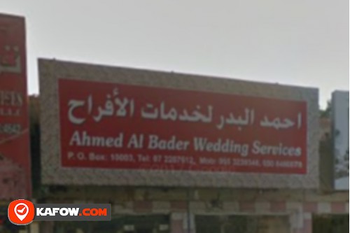 Ahumed Albader Wedding Services