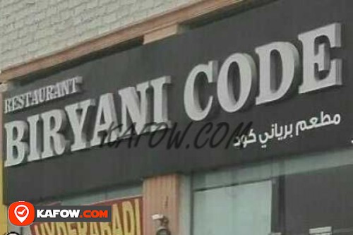 Restaurant Biryani Code