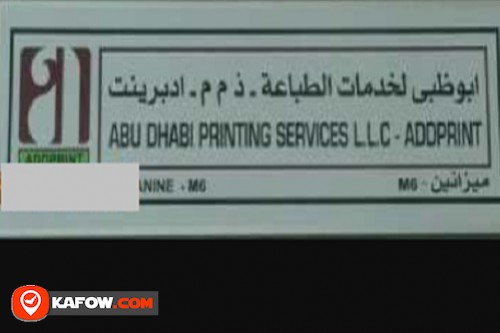 Abu Dhabi Printing Services L.L.C