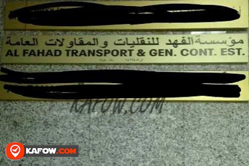 Al Fahad Transport & Gen. Cont. Est.