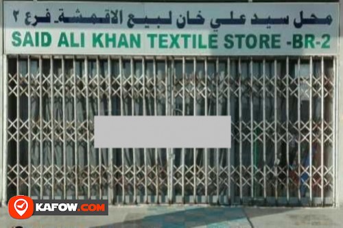 Said Ali Khan Textiles Store Br.2