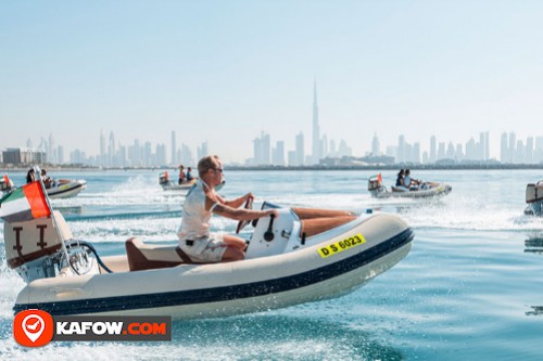 Experience driving the boat yourself in Dubai