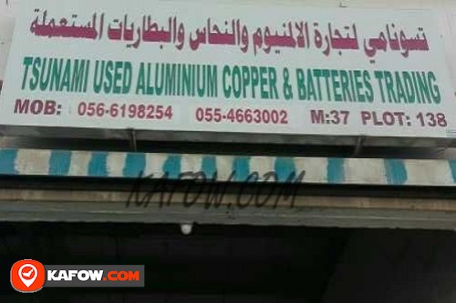 Tsunami Used Aluminium Copper & Batteries Trading
