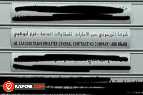 Al Zarooni Trans Emirates General Contracting Company Abu Dhabi
