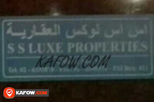 S S Luxe Properties