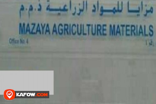 Mazaya Agriculture Materials