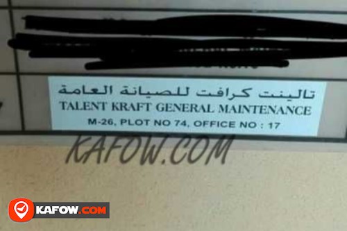 Talent Kraft General Maintenance