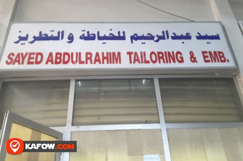 Sayed Abdulrahim Tailoring & Emb