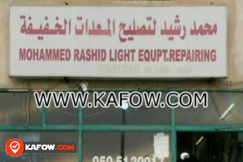 Mohammed Rashid Light Equpt.Repairing