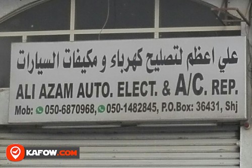 ALI AZAM AUTO ELECT & A/C REPAIR