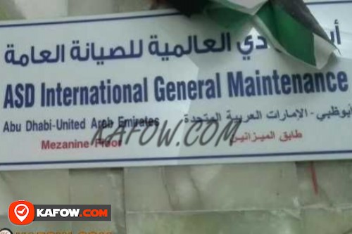ASD International General Maintenance