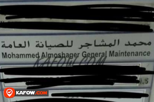 Mohamed Almoshager General Maintenance