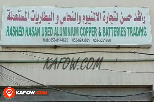 Rashed Hasan Used Aluminium Copper & Batteries Trading