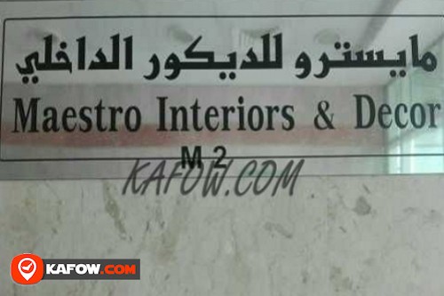 Maestro Interiors & Decor