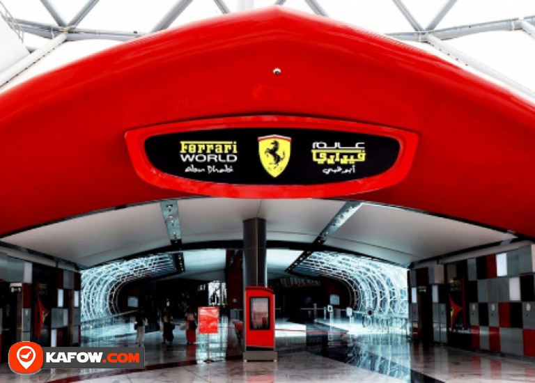 Ferrari World valet parking and welcome pavilion