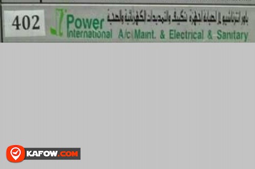 Power International A/C Maint. & electrical & Sanitary