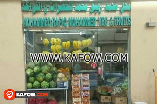 Mohammed Rafiq Mohammed Vegetables & Fruits