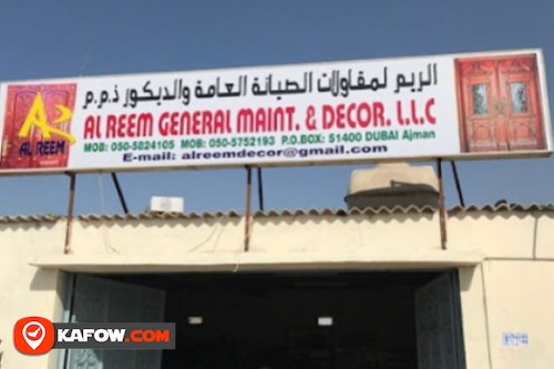 Al Reem General Maintenance & Decor LLC