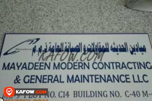 Mayadeen Modern Contracting & General Maintenance LLC