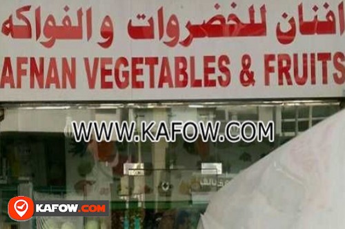 Afnan Vegetables & Fruits