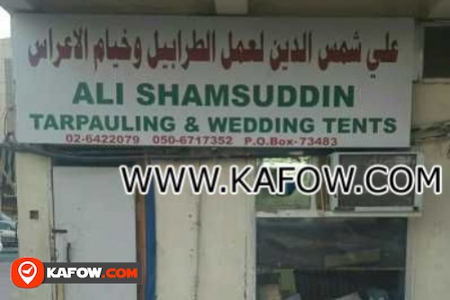 Ali Shamsuddin Tarpauling & Wedding Tents
